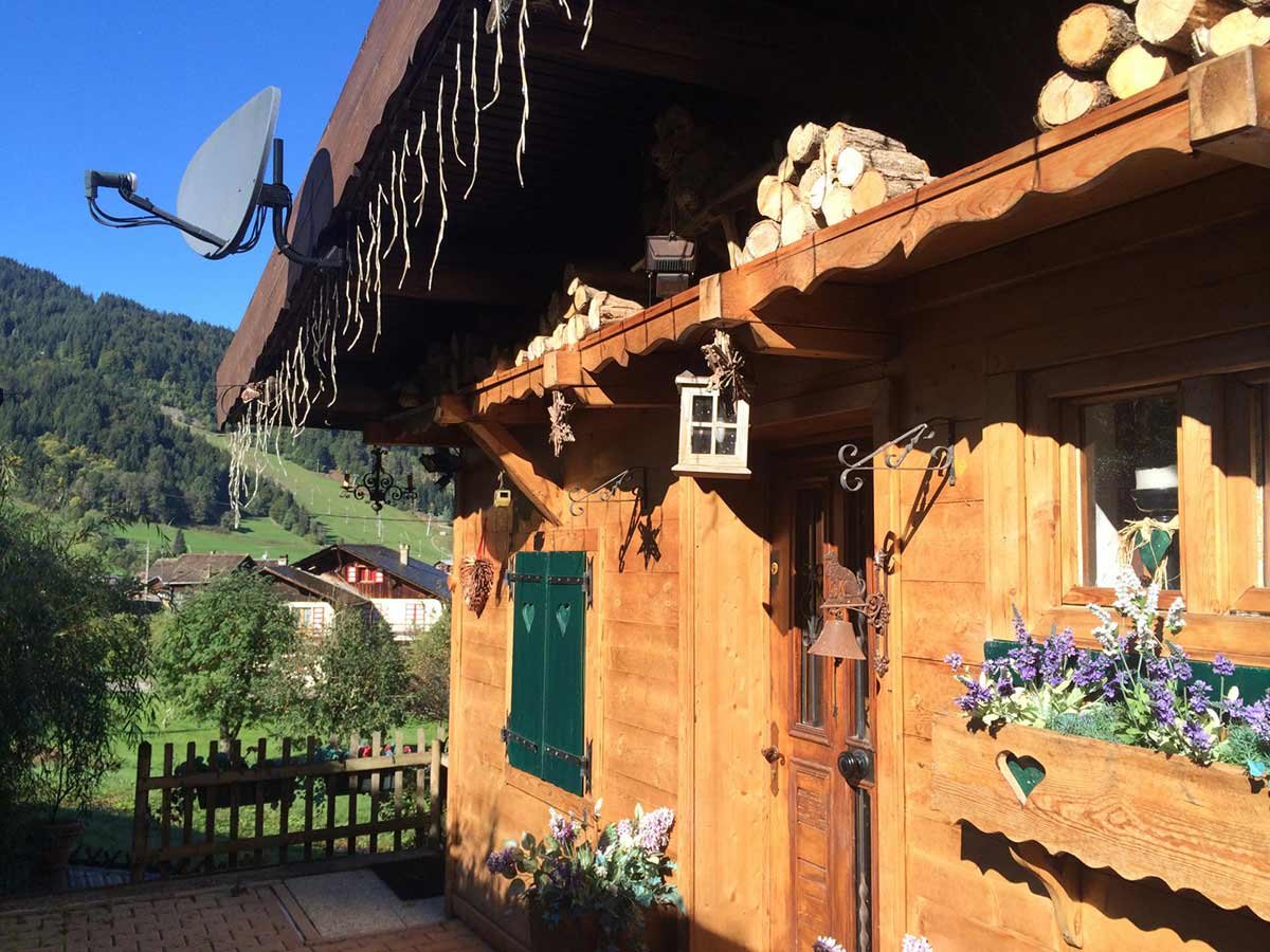 Horská chata s výhledem na Morzine